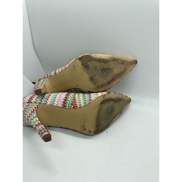 CHARLES BY CHARLES DAVID SWEETNESS PUMP Multi Colored Pattern Women’s Size 7.5 - Picture 8 of 11